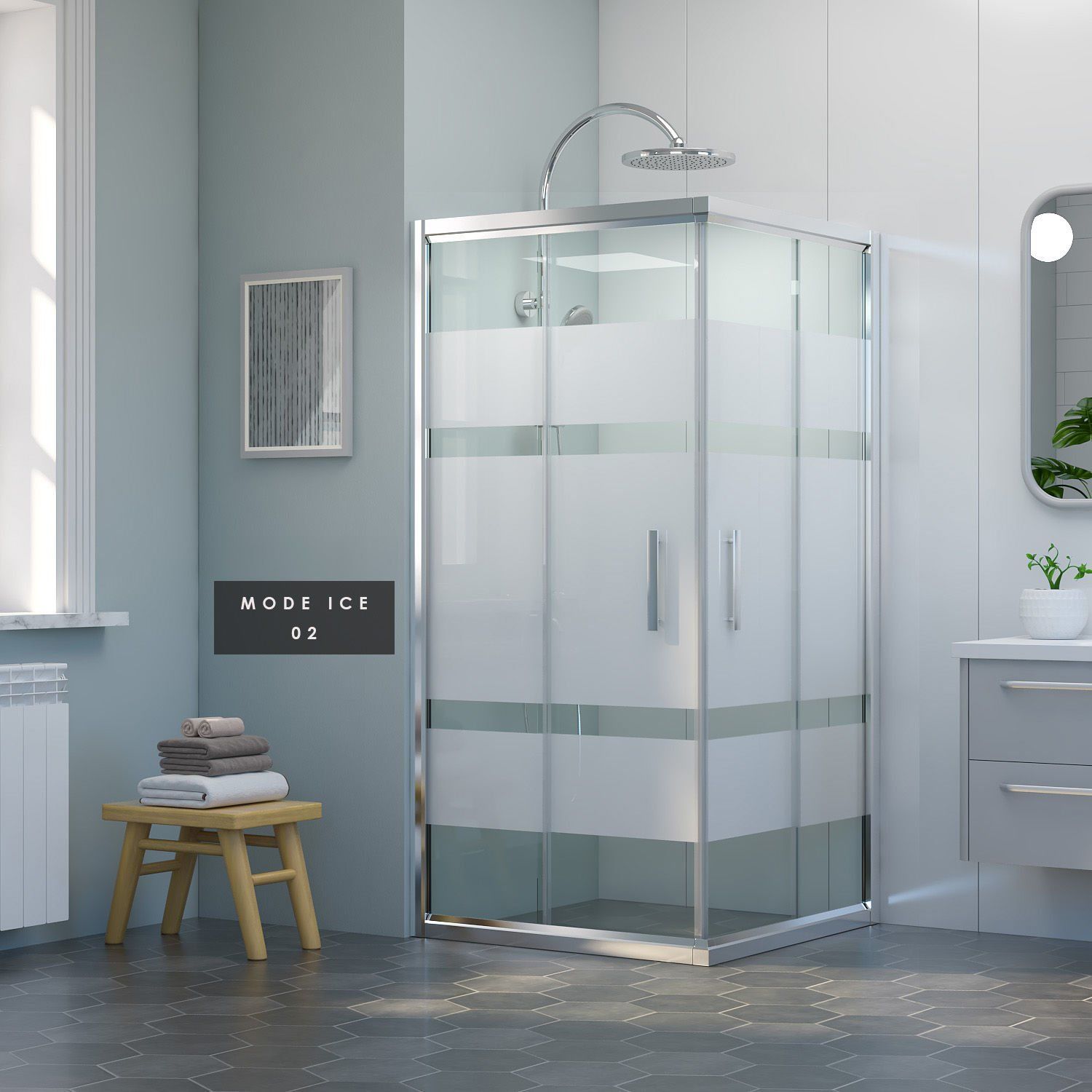 İmaj Mode Ice Kare Duşakabin -A-53 105*105 H:190