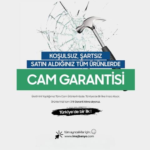 İmaj White Clear Kare Duşakabin 85*85 H:190 - H: 200 cm