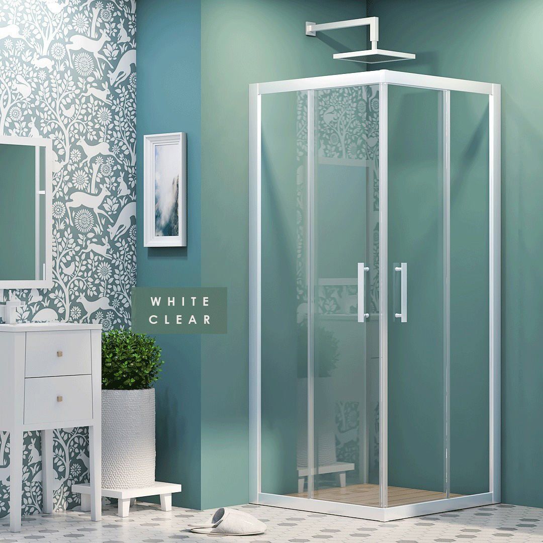 İmaj White Clear Kare Duşakabin 85*85 H:190 - H: 200 cm