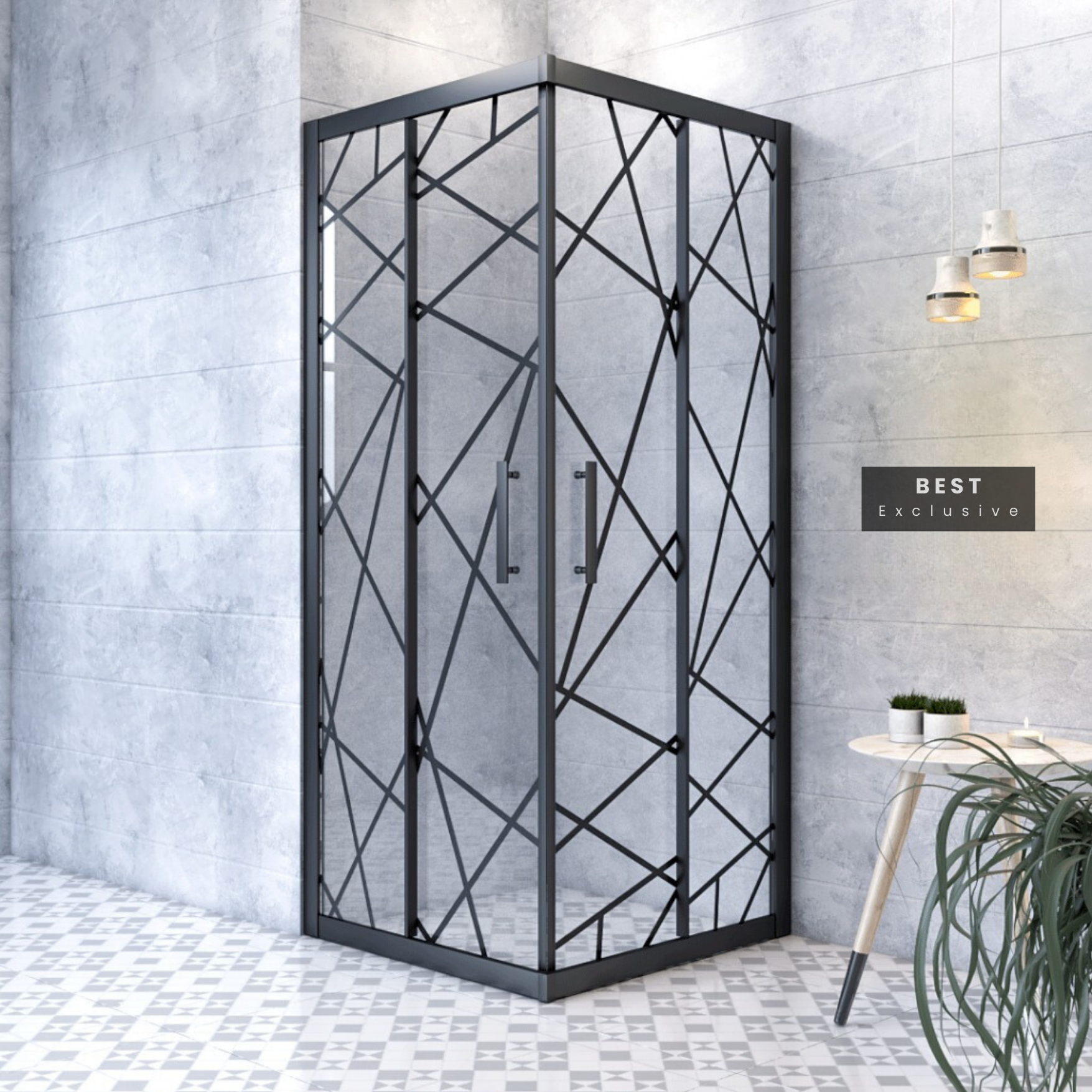 Myra Best Kare Duşakabin 85*85 H:190 - H:190 cm