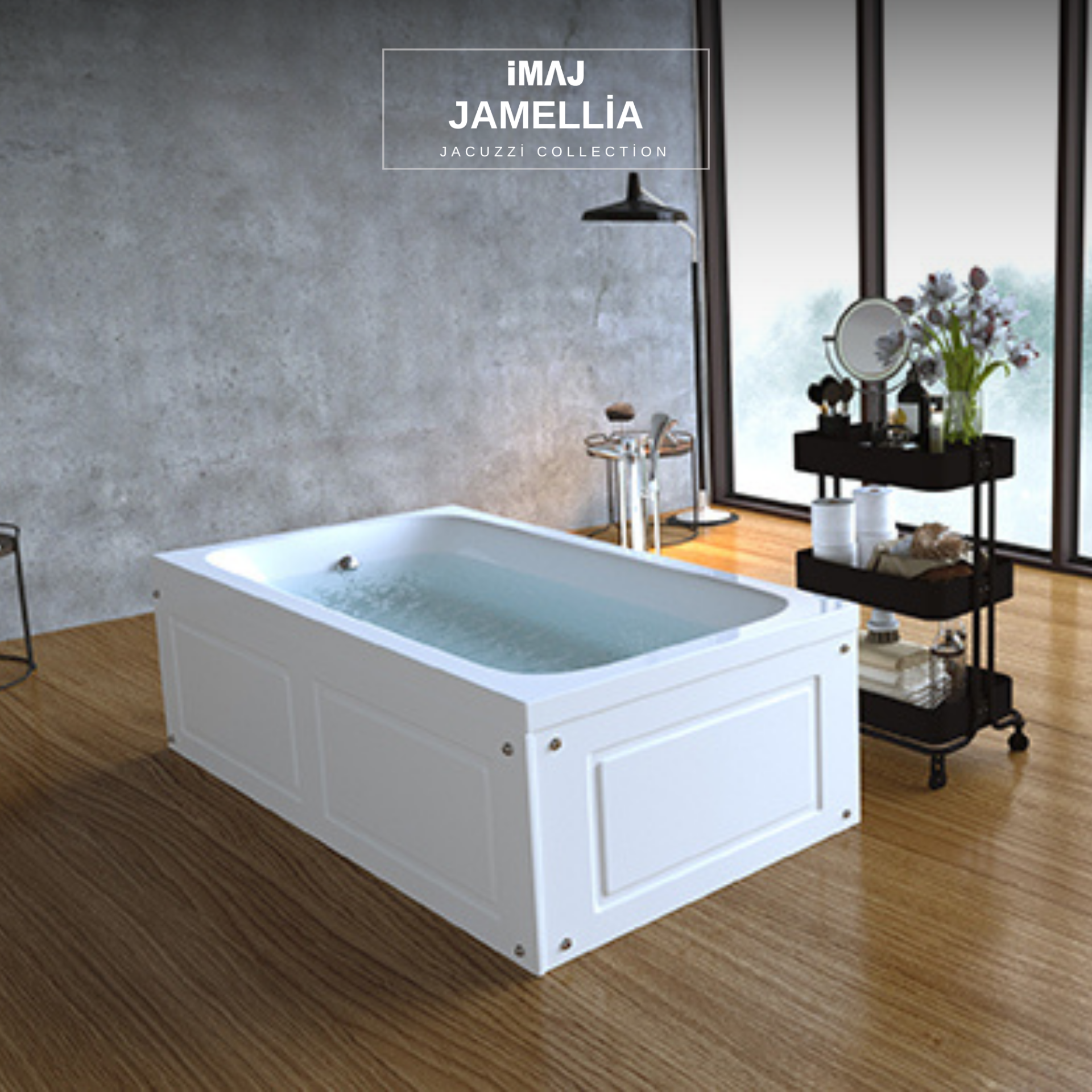 Jamellia Mini Dikdörtgen Küvet 80*180