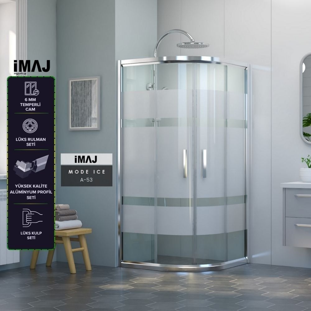 İmaj Mode Ice Oval Duşakabin A-53
