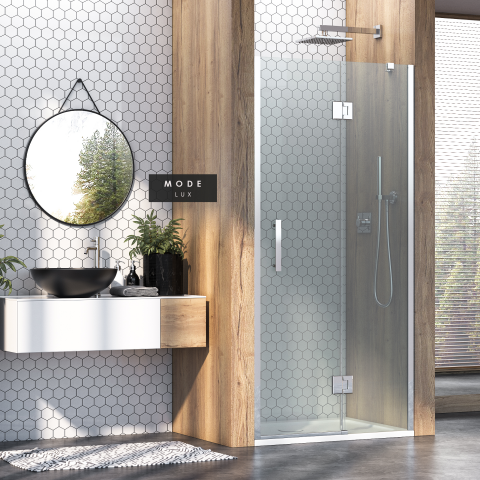 Mode Lüx 1 Sabit 1 Açılır Camdan Menteşeli Duşakabin 125