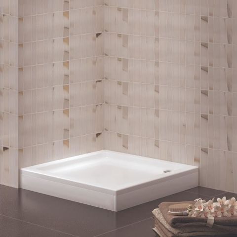 Kare Duş Teknesi H:17 Cm 75*75