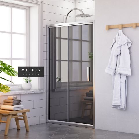 Methis İki Duvar Arası 1 Sabit 1 Sürgü Duşakabin 127 - H: 200 cm