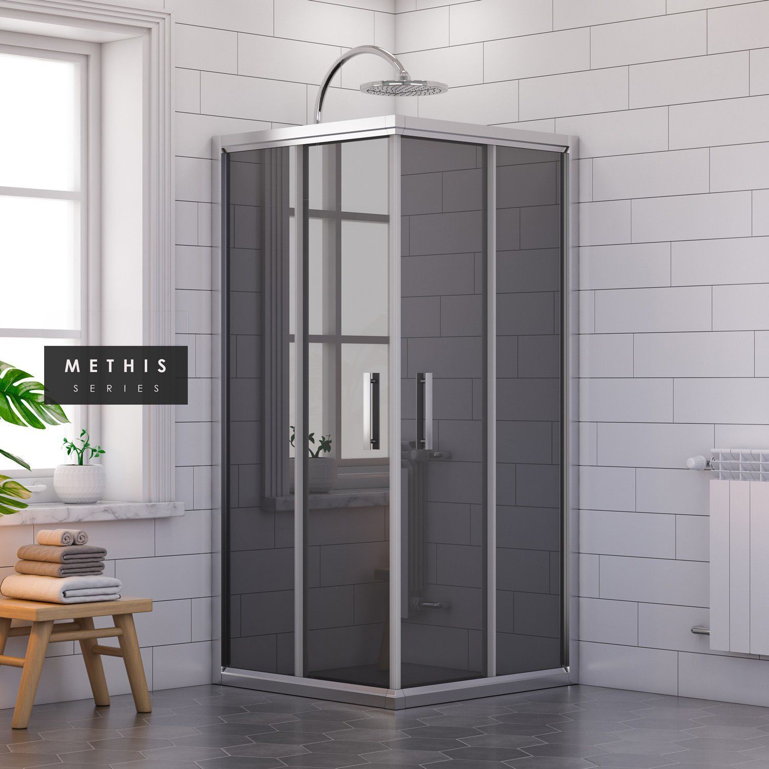 Methis Kare Duşakabin 105*105 H:190 - H: 200 cm