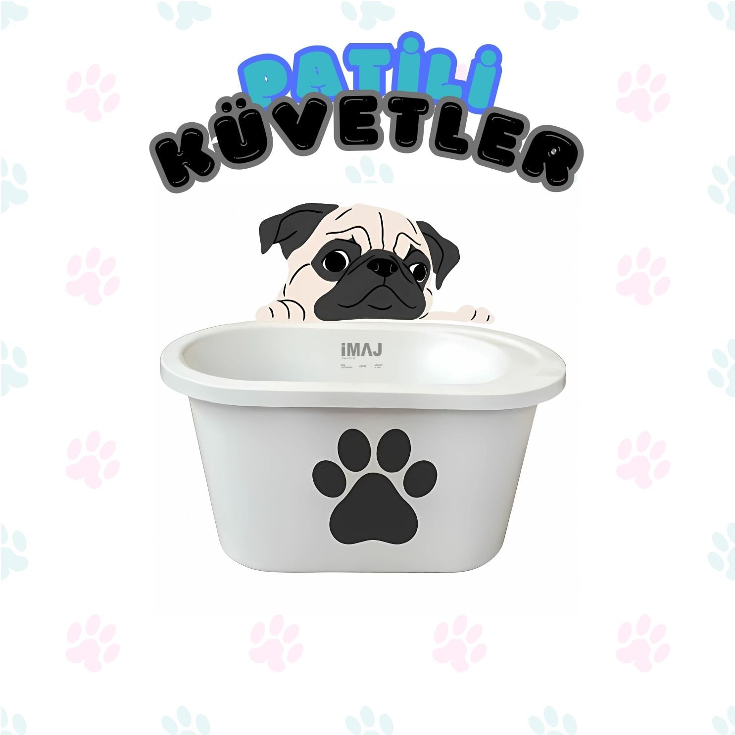 İmaj Evcil Hayvan Küveti 40x80 cm h:45