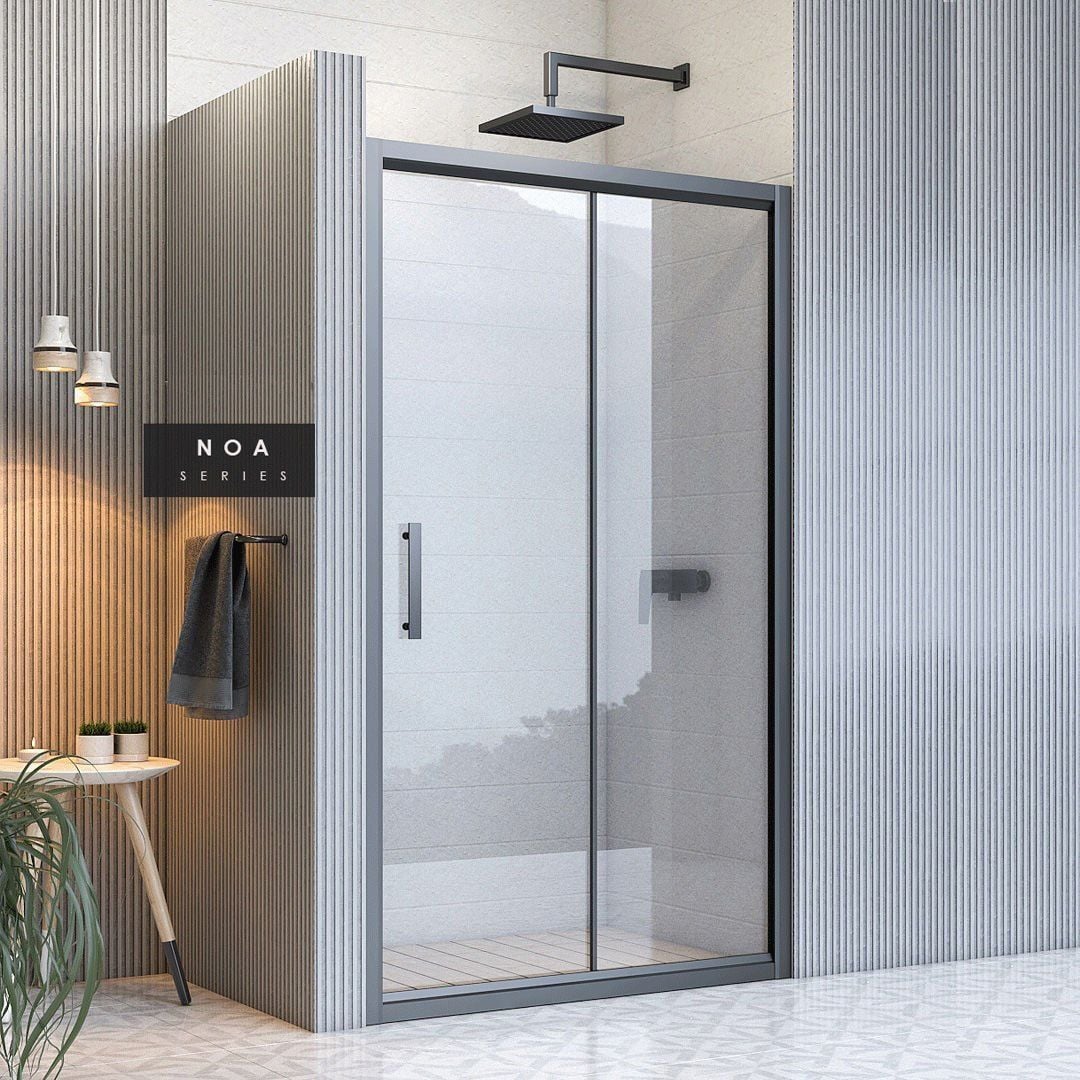 Noa İki Duvar Arası 1 Sabit 1 Sürgü Duşakabin 130 - H: 200 cm