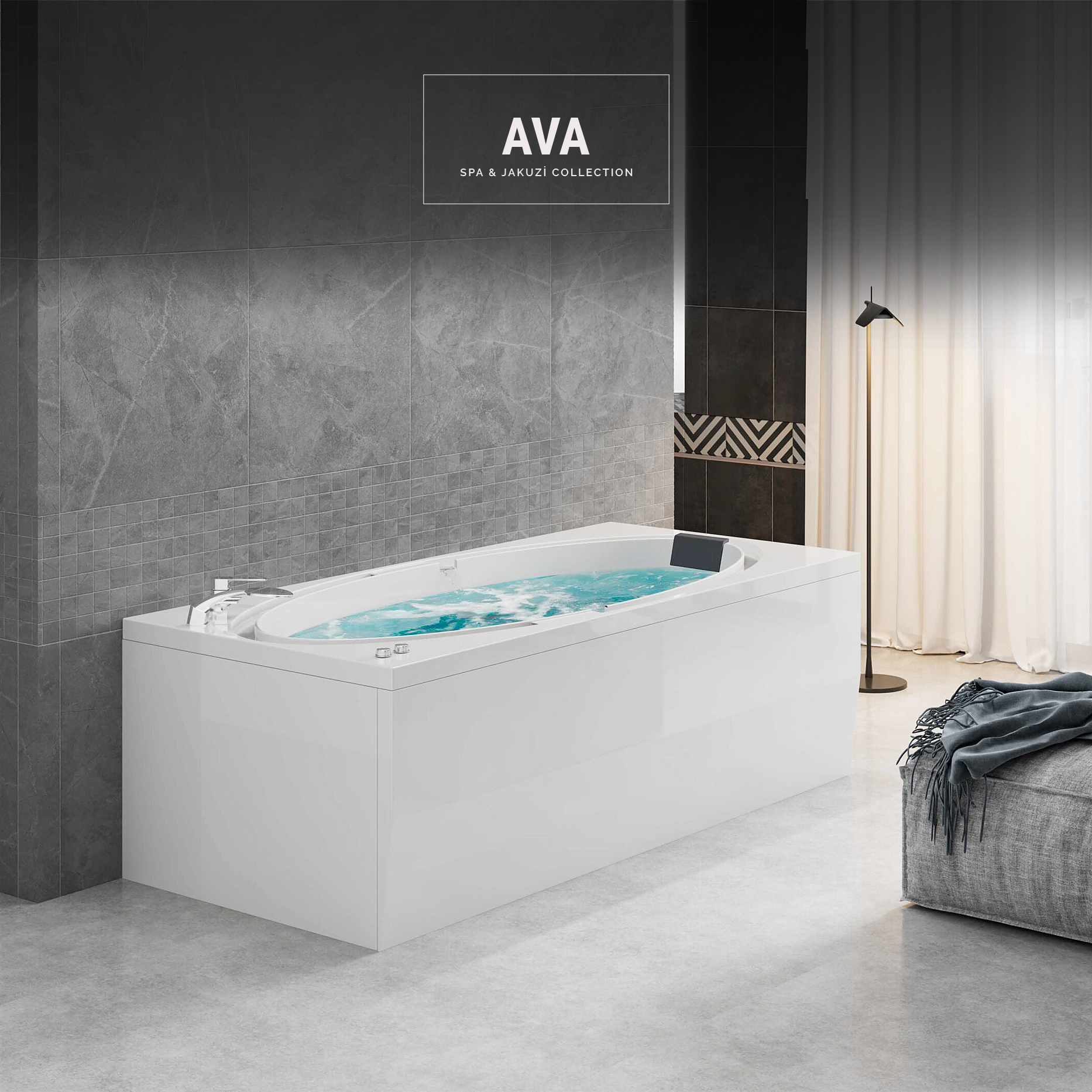Ava Mini Küvet 90x190 H:65