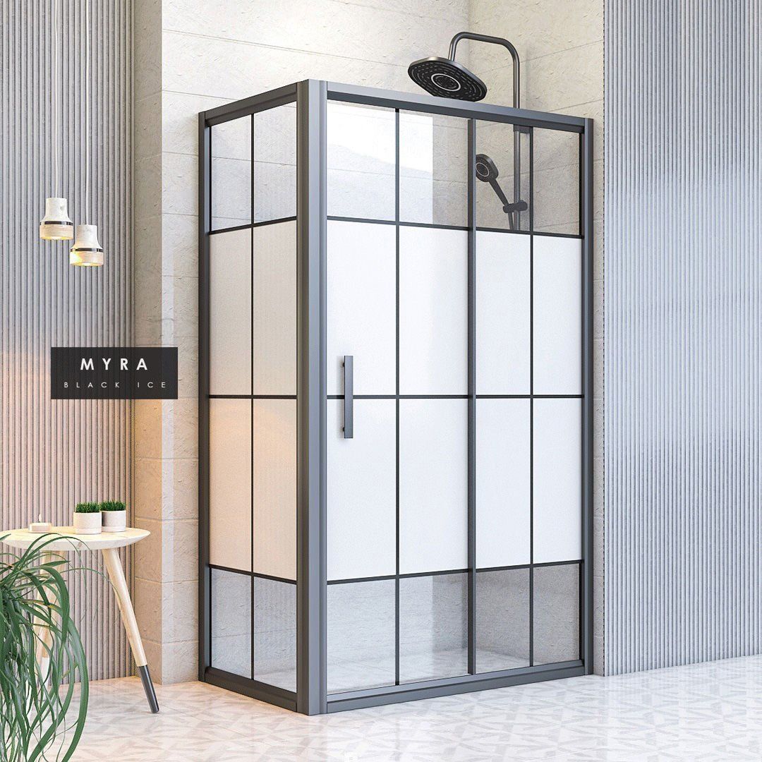 Myra Ice Sabit Panelli Dikdörtgen Duşakabin 80*90 H190